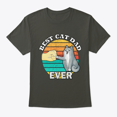 Vintage Best Cat Dad Ever Funny T-shirt