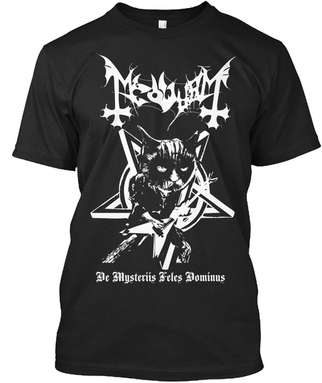 Be Mysteriis Feles Dominus Black T-Shirt Front