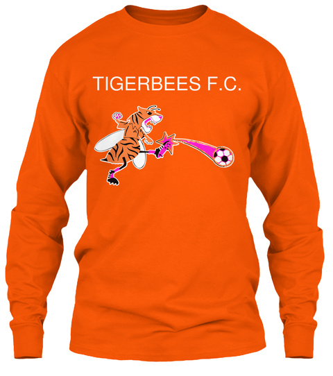 Tigerbees F. C. Safety Orange T-Shirt Front