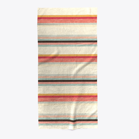 Stripe Summer Beach Towel Standard T-Shirt Front