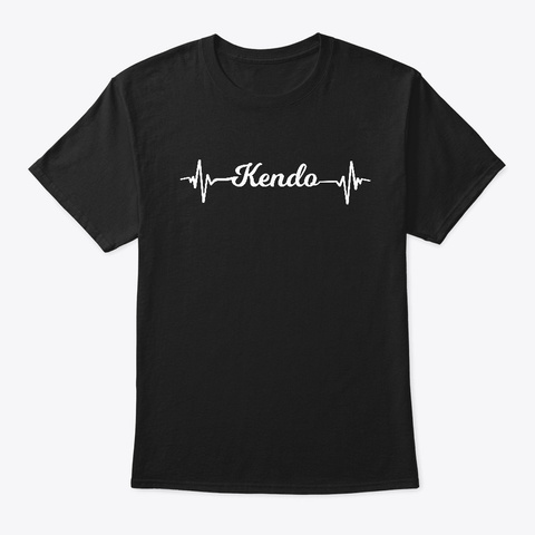 Kendo Martial Art Warrior Shirt Black T-Shirt Front