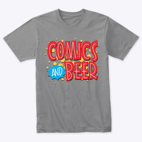 Comics And Beer Premium Heather T-Shirt Front