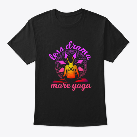 Meditation Black T-Shirt Front