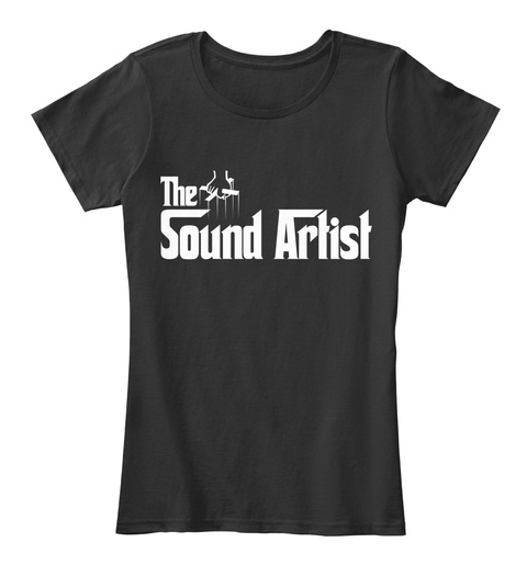 The Sound Artist Black T-Shirt Front