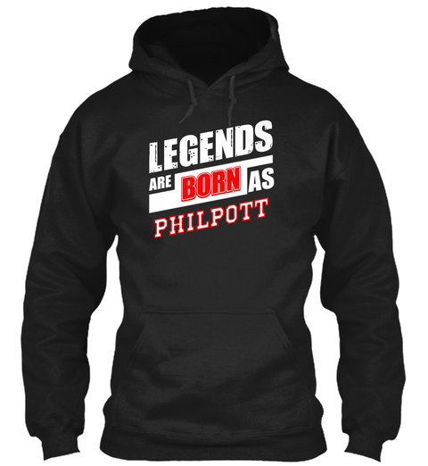 Philpott Family Name Shirt Black T-Shirt Front