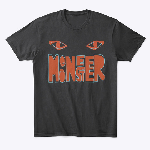 T Shirt Meneer Monster Black T-Shirt Front