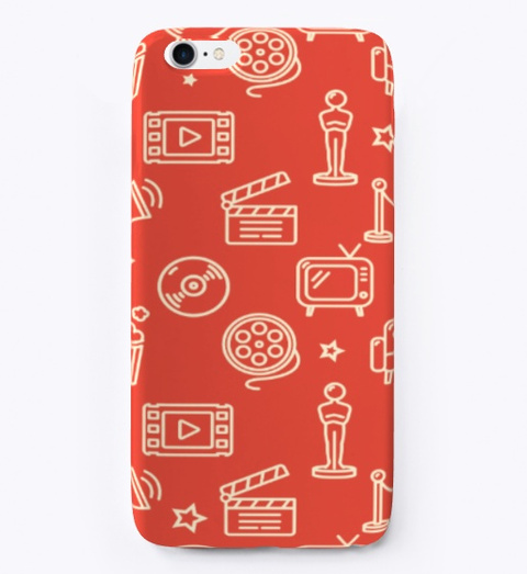 Iphone Cover Of Media Red T-Shirt Front