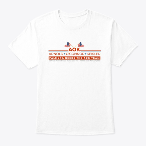 The Aok Team White T-Shirt Front
