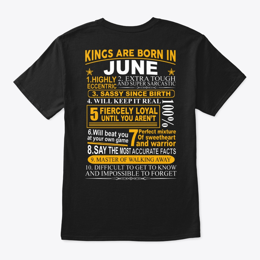 Kings Are Born In June T-Shirt Unisex Tshirt