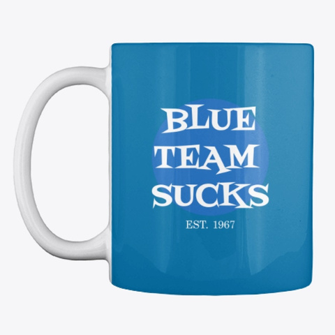 Warnsy's Blue Team Sucks Series Royal Blue T-Shirt Front