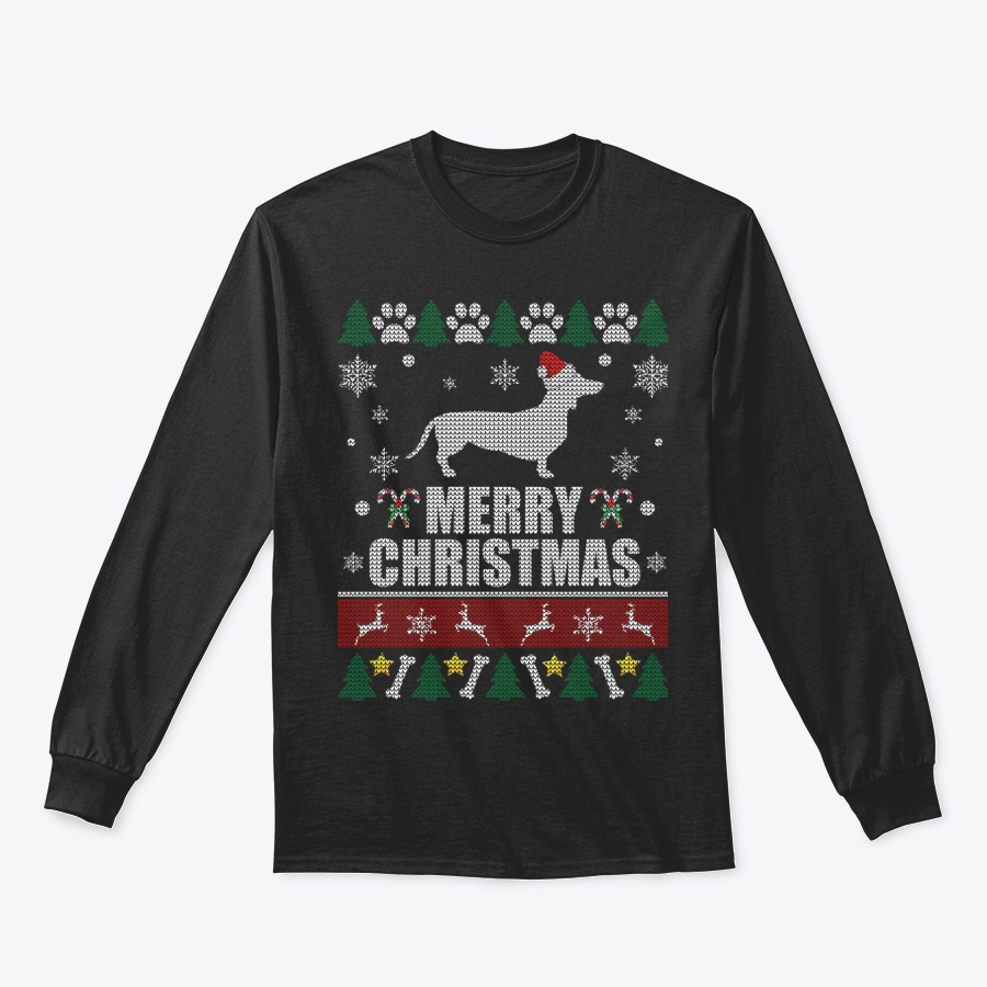 Ugly Christmas Sweater Dachshund Dog fit Unisex Tshirt