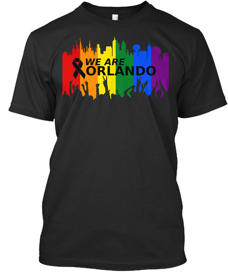 We Are Orlando Black T-Shirt Front