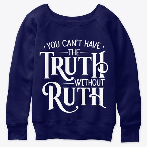 Ruth Bader Ginsburg Rbg Supreme Court T Navy  T-Shirt Front