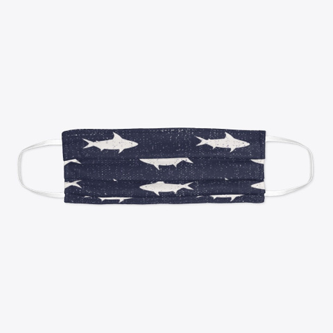 Cute Sea Life Illustration Mask Standard T-Shirt Flat
