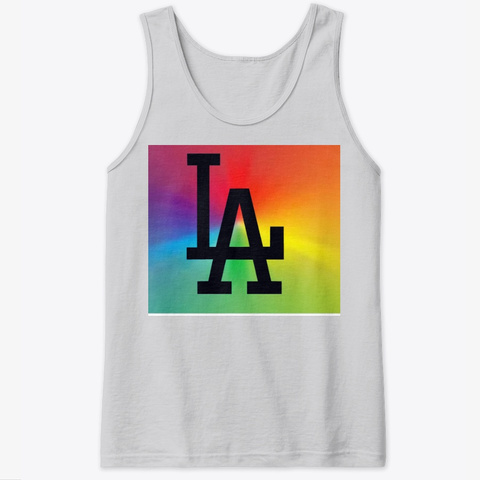 Los Angeles Loud And Proud Sport Grey T-Shirt Front