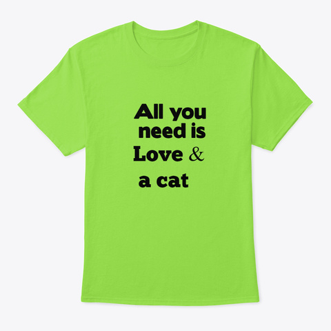 Lover  Cat  Lime Kaos Front