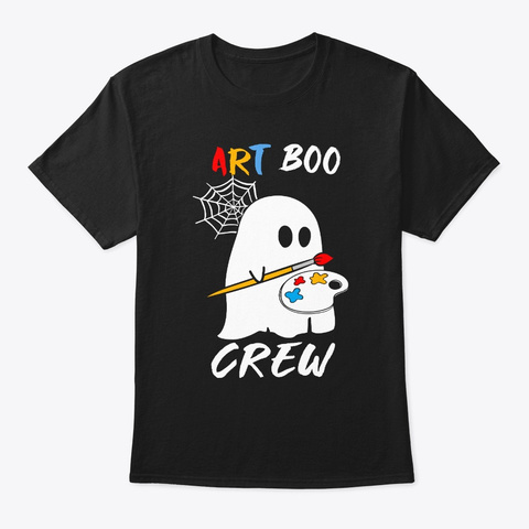 Art Boo Crew Black T-Shirt Front