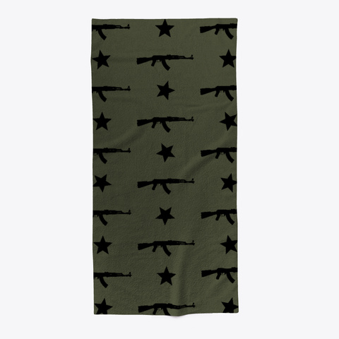 Ak 47 Pattern Military Green And Black Standard Camiseta Front
