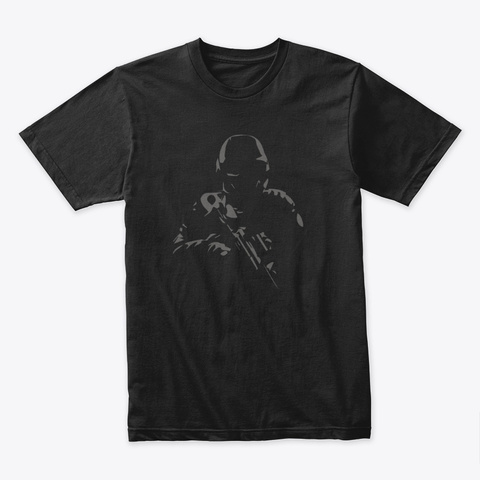 Dark Soldier Black T-Shirt Front