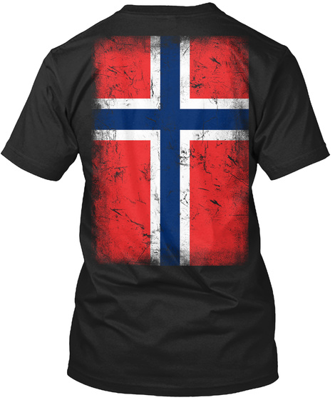 Norway Black T-Shirt Back