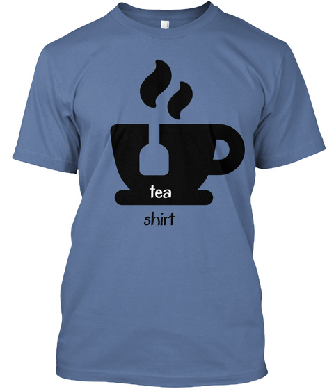 Tea Shirt Denim Blue Camiseta Front