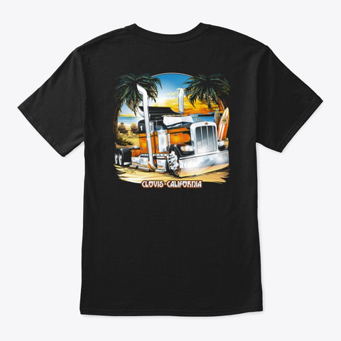 2014 Truck Show Design Black áo T-Shirt Back