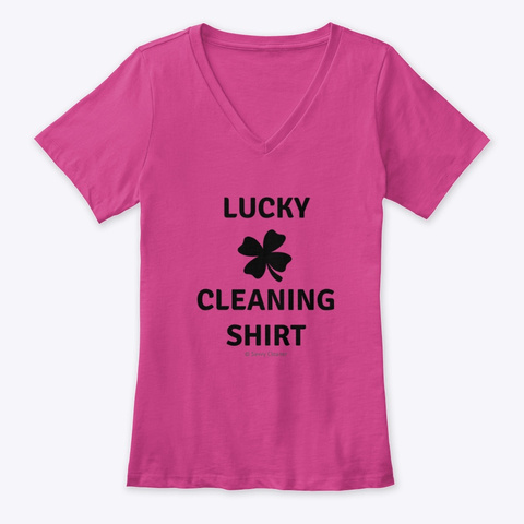 Lucky Cleaning Shirt Berry T-Shirt Front