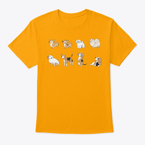 Dog Assemble Ii Gold T-Shirt Front