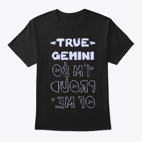True Gemini Shirt Black Camiseta Front