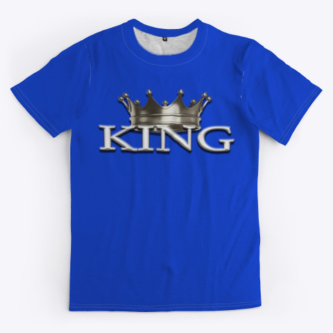 King Of The World Royal Blue T-Shirt Front