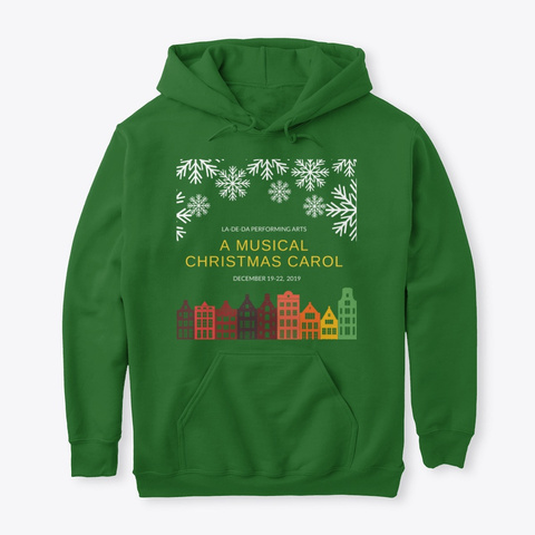 2019 Christmas Carol Cast Swag Irish Green Camiseta Front