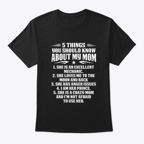 5 Things You Should Know About My Mechan Black Camiseta Front