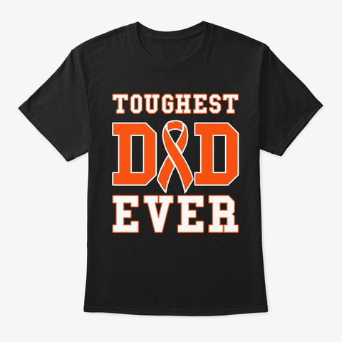 Toughest Dad Ever Von Willebrand Disease Black T-Shirt Front