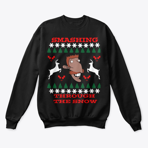 Nigel Thornberry Christmas Sweater Black T-Shirt Front