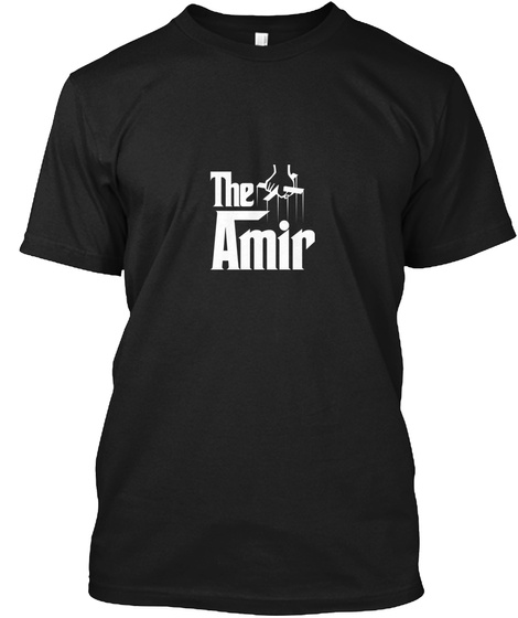 Amir The Family Tee Black T-Shirt Front