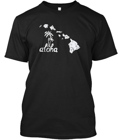 Retro Aloha Palm Tree Island T-shirt