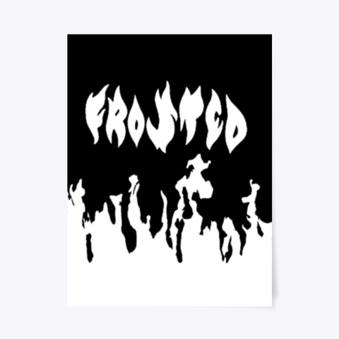 Flame Poster White T-Shirt Front