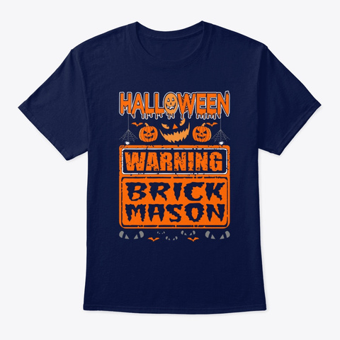 Halloween Warning Brick Mason Gift