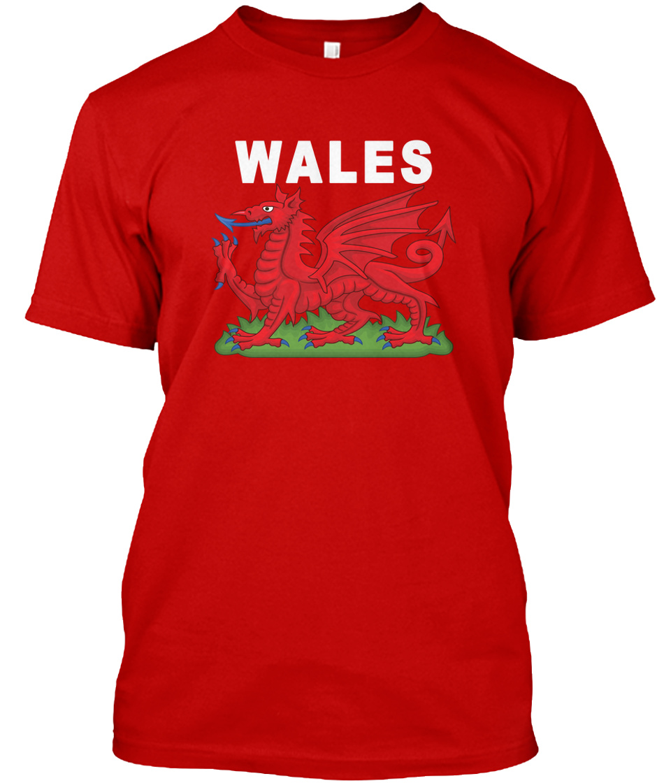 Welsh Red Dragon National Design Products From Euro Sports Football Teespring