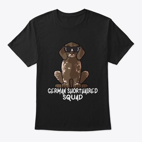 German Shorthaired Pointer Howl O Ween D Black T-Shirt Front