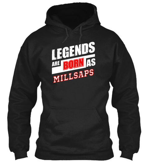 Millsaps Family Name Shirt Black T-Shirt Front