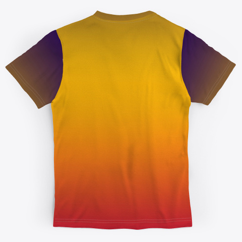 Toshimichi Abstract Color Gradient Standard T-Shirt Back