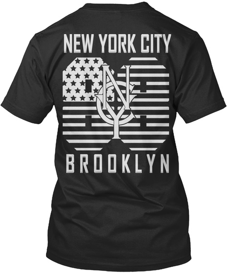 New York City Ncy Brooklyn Black T-Shirt Back