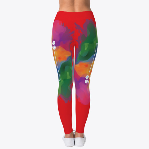 Mother's Day Mom Leggings Red Kaos Back