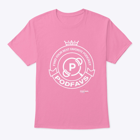 The Podfavs Crest Pink T-Shirt Front