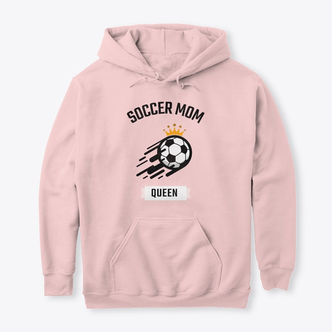 Soccer Mom Queen Light Pink Camiseta Front