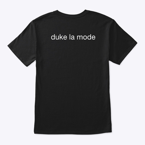 Duke La Mode 4 Palm Trees  Black T-Shirt Back