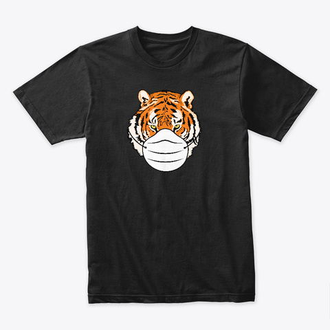 The Tiger Mask Black T-Shirt Front