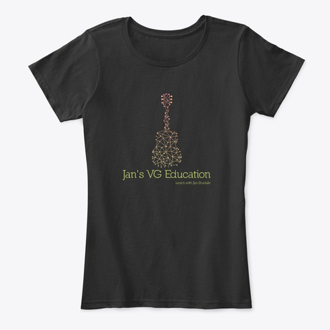 Vge Women Black T-Shirt Front