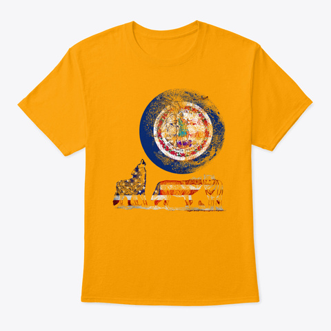 Wolf Pack Virginia Gold T-Shirt Front